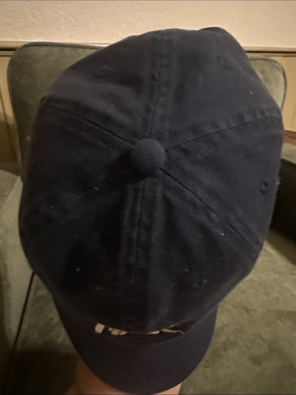 Navy 'Pels' Embroidered Baseball Cap - Picture 5 of 5